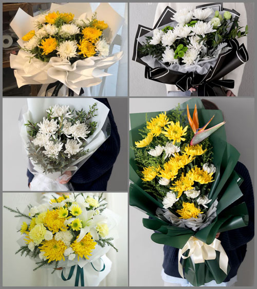 河北沧州河间市诗经村乡二十里铺村白事花束代送